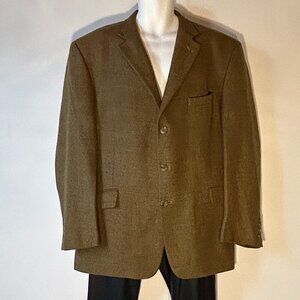 Michael Kors Mens Mossy Green 100% Wool sports coat/ Blazer Old Money Preppy